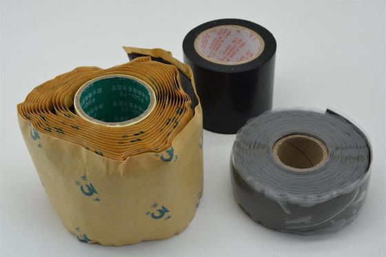 실리콘 고무 자기 접착 전기 테이프 6.3N/Cm 고용량 저항성